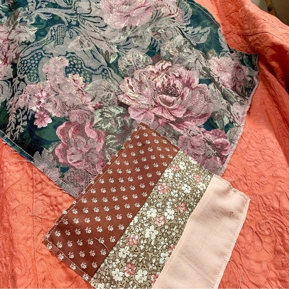 ✨ RARE granny patch work floral UPCYCLED boho jacket southwestern cabin vibe - Picture 8 of 16